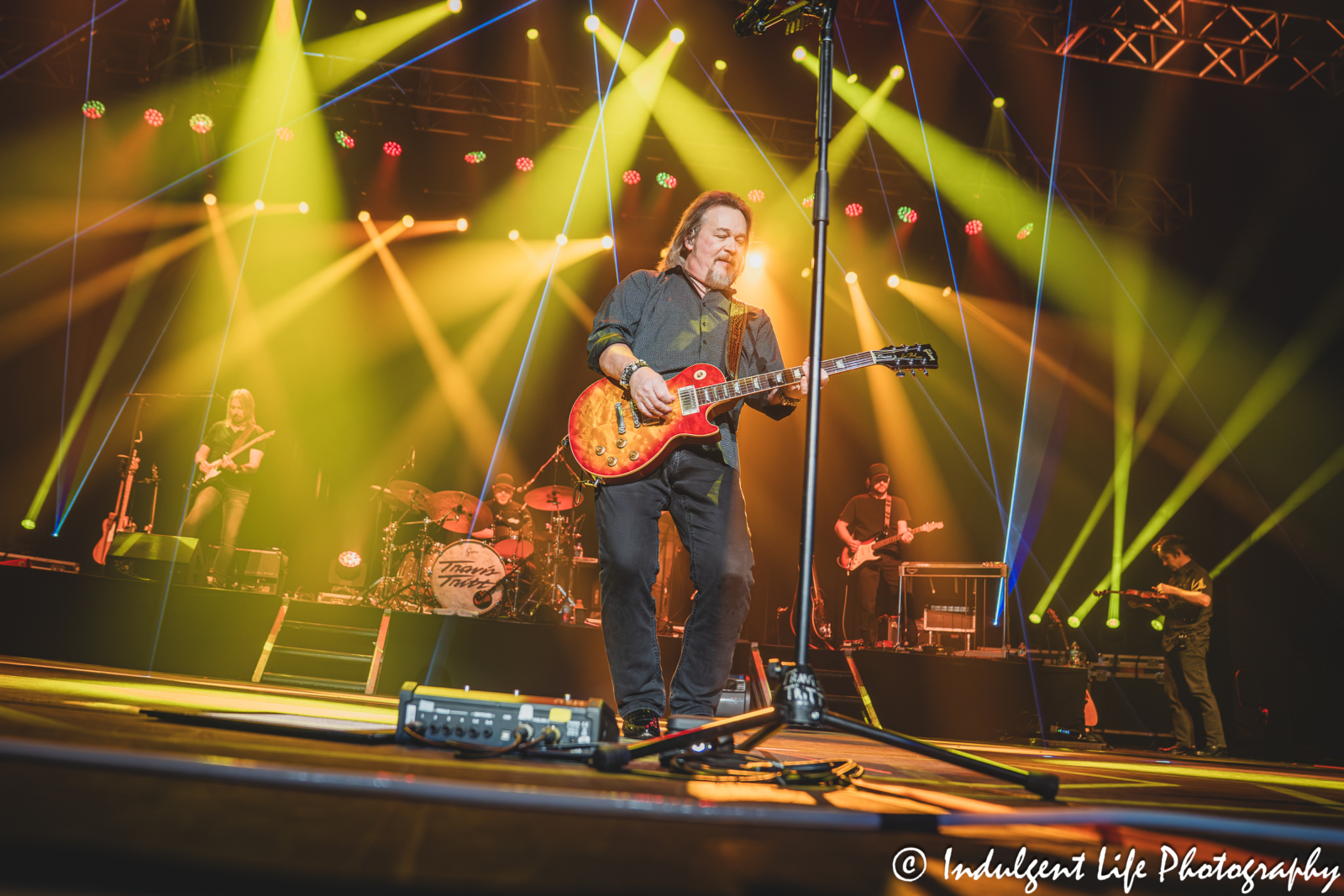 Travis Tritt and his band playing "Put Some Drive in Your Country" live in concert at Star Pavilion inside of Ameristar Casino in Kansas City, MO on October 18, 2025.
