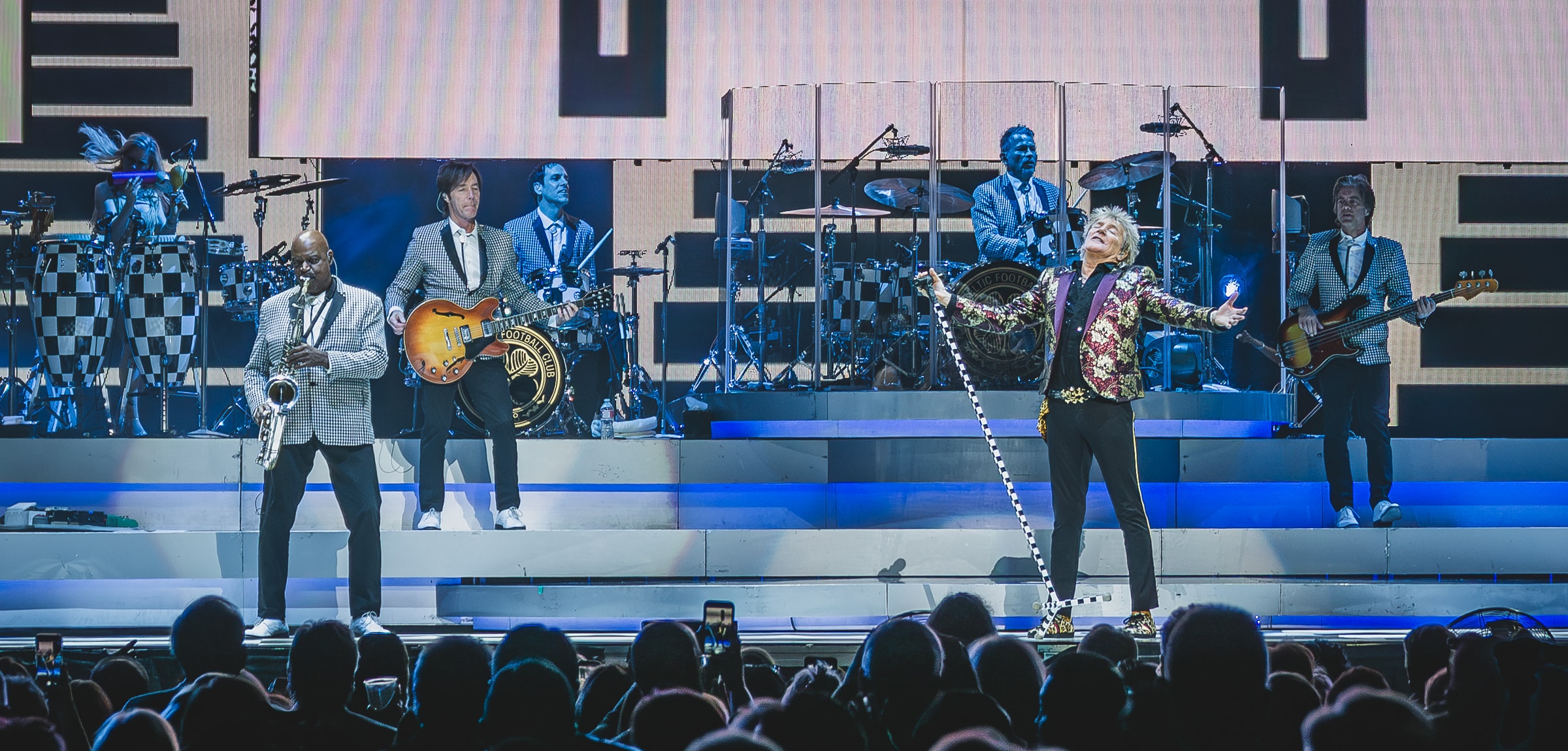 Rod Stewart performs live in concert with Richard Marx and The Romantics at the new Morton Amphitheater in the Riverside, MO of the Kansas City metro on August 15, 2026.