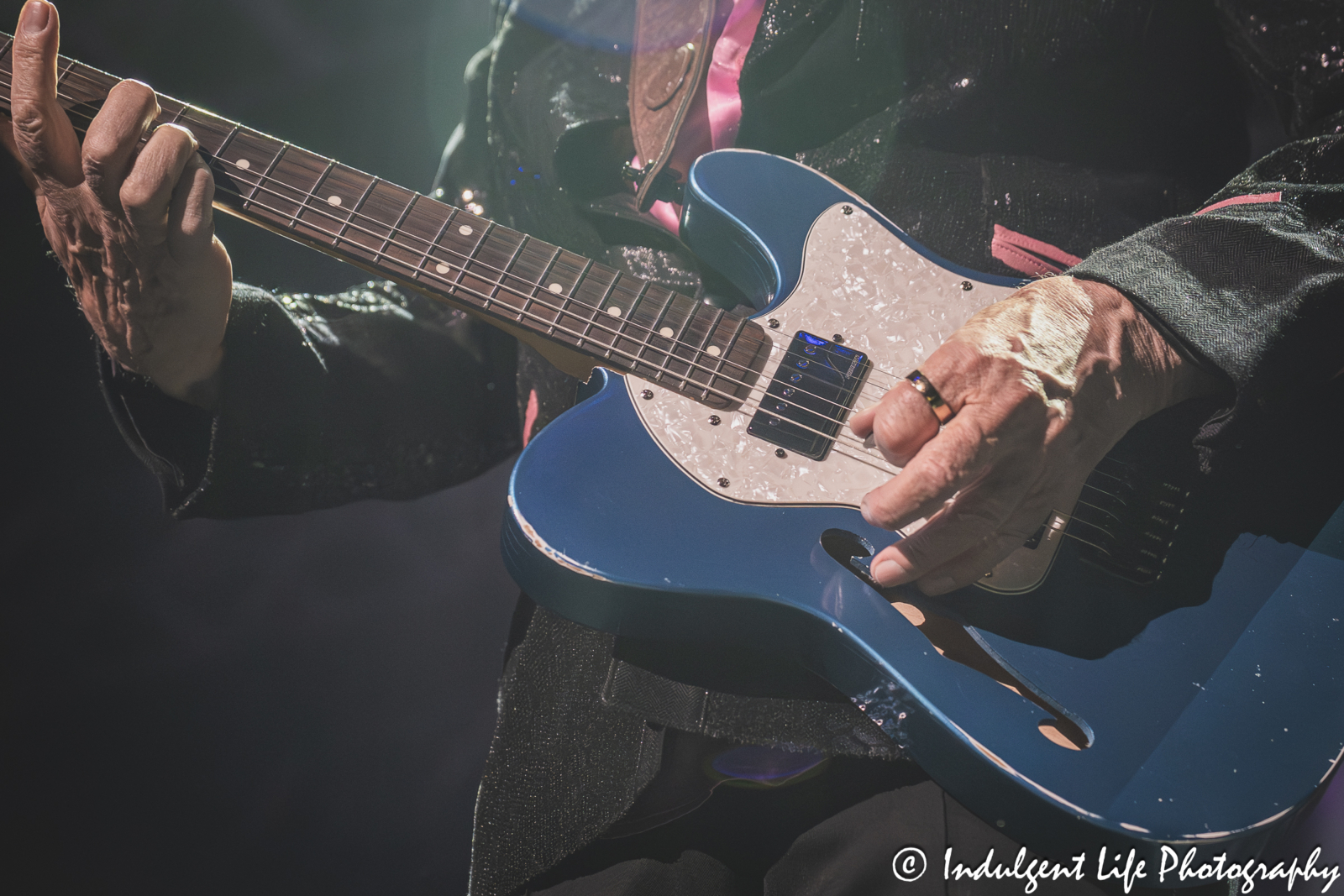 Guitar of Graham Russell as he performed "Just as I Am" live at Ameristar Casino in Kansas City, MO on March 28, 2026.