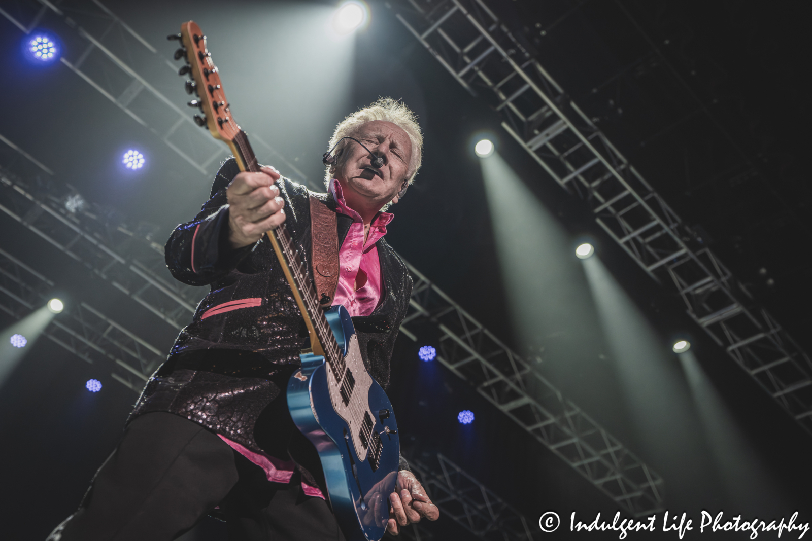 Graham Russell of Air Supply playing the guitar and performing "Just as I Am" at Ameristar Casino in Kansas City, MO on March 28, 2026.