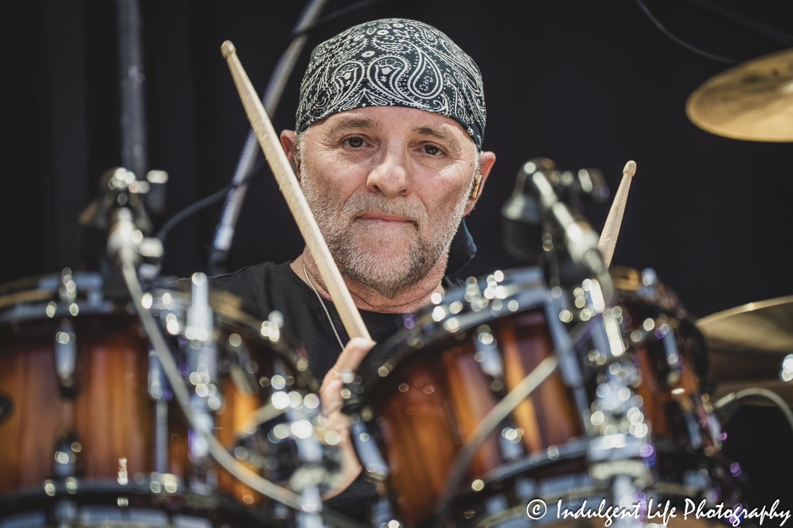 Drummer Roy Nichol of April Wine performing "Big City Girls" live in concert at Starlight Theatre in Kansas City, MO on May 16, 2026.