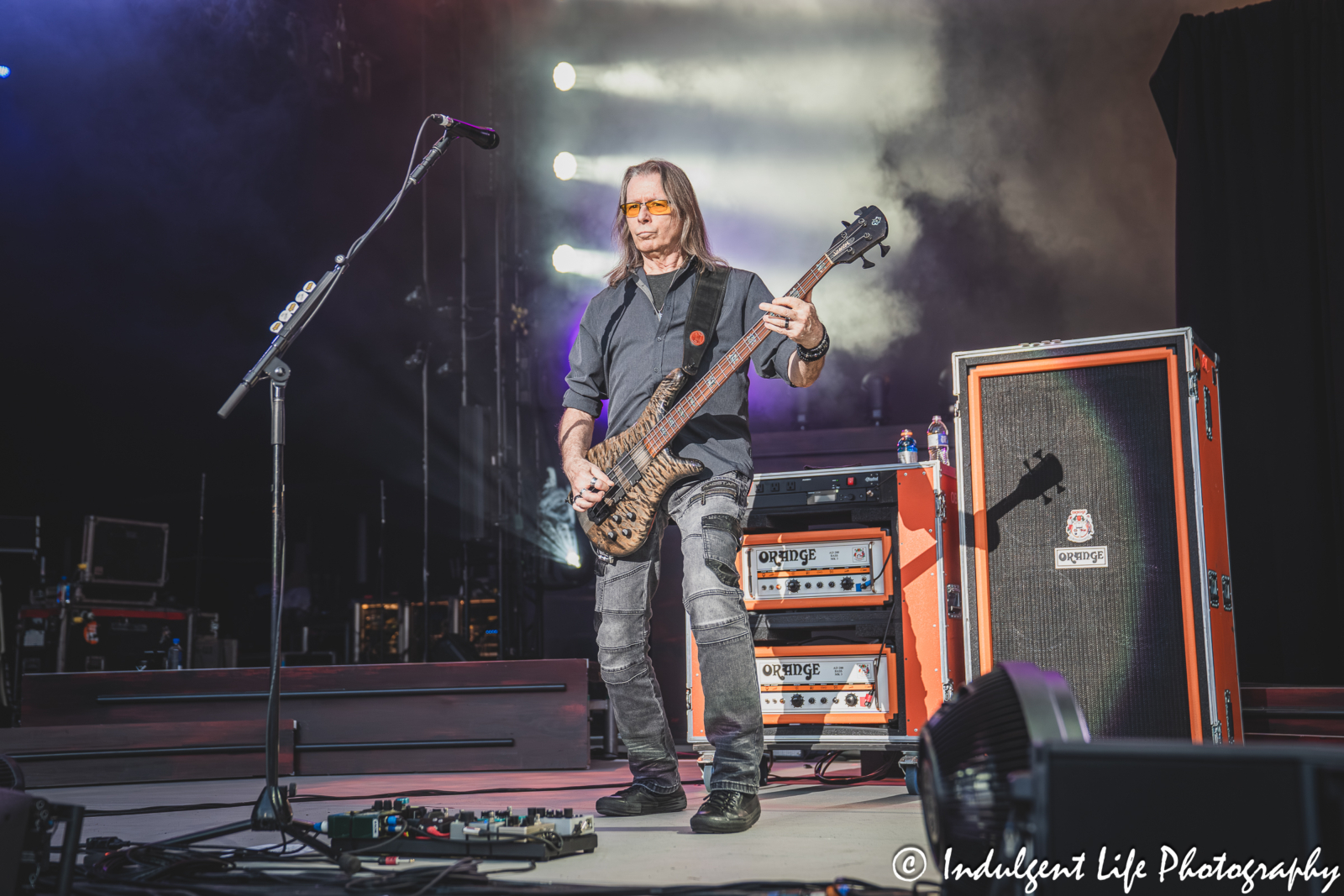 April Wine bass guitarist Richard Lanthier performing "All Over Town" live in concert at Starlight Theatre in Kansas City, MO on May 16, 2026.