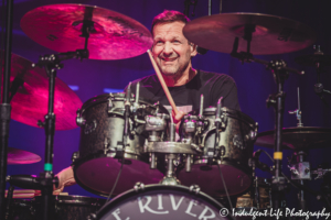 Little River Band drummer Ryan Ricks performing "Happy Anniversary" live in concert at Ameristar Casino's Star Pavilion in Kansas City, MO on May 2, 2026.