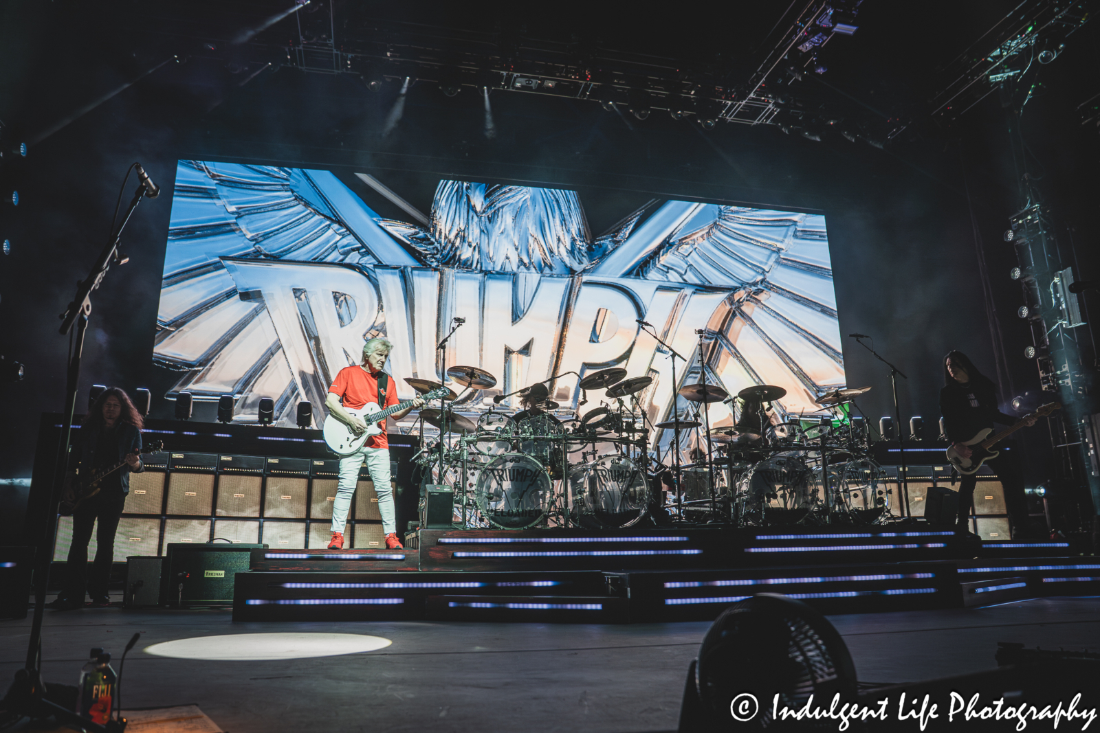 Triumph opening its concert with a performance of "When the Lights Go Down" at Starlight Theatre in Kansas City, MO on May 16, 2026.