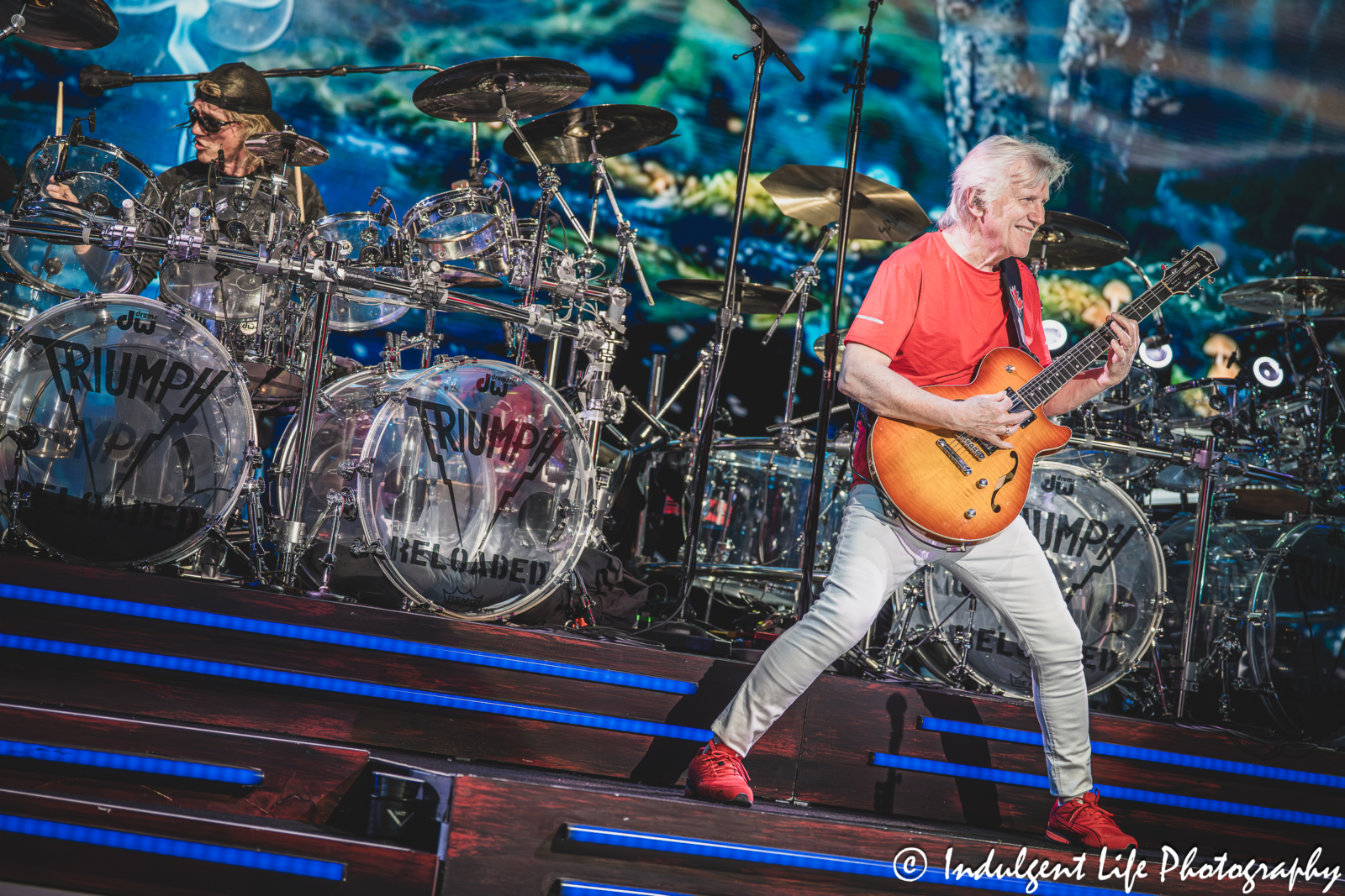 Founding members Rik Emmett and Gil Moore of Triumph performing "Spellbound" live in concert at Starlight Theatre in Kansas City, MO on May 16, 2026.