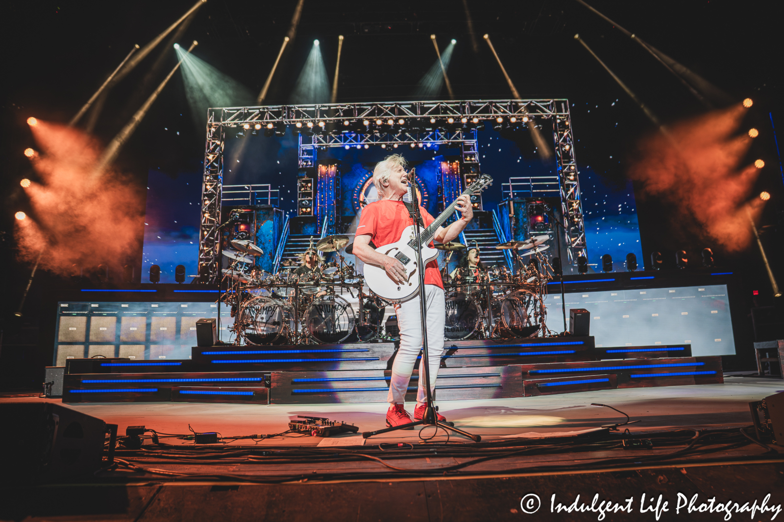 Triumph live in concert performing "When the Lights Go Down" at Starlight Theatre in Kansas City, MO on May 16, 2026.